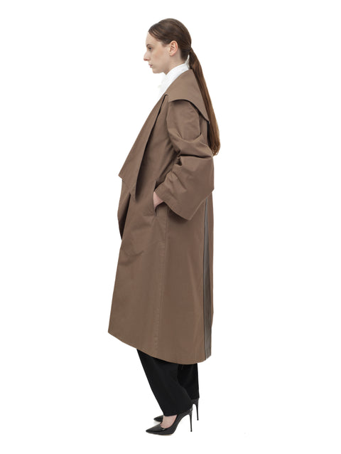 ASYMMETRIC FLAP COAT