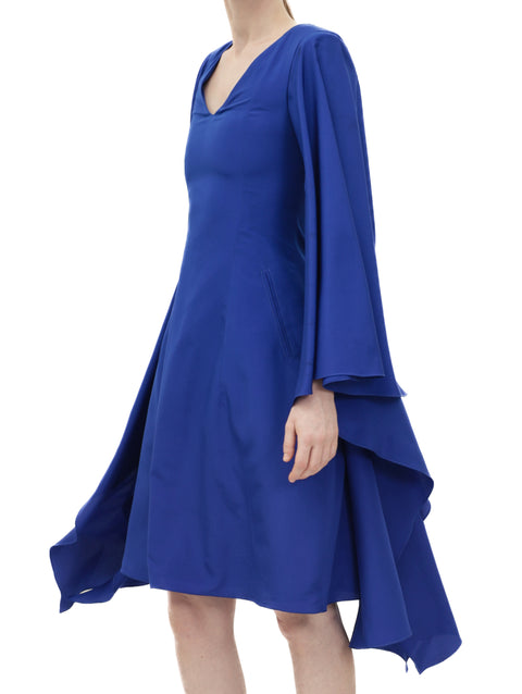 CAPE-SLEEVES DRESS