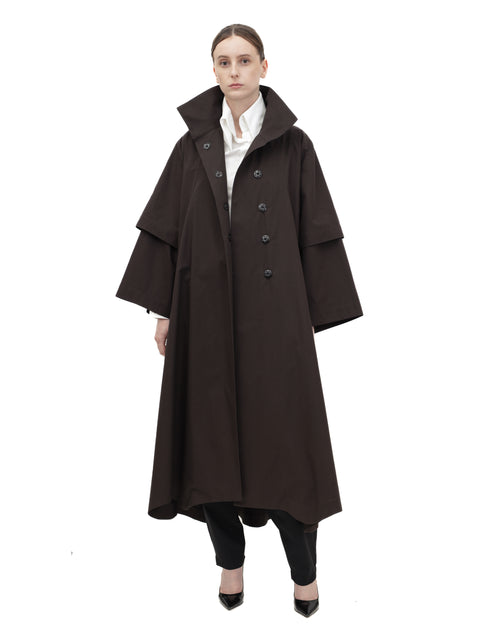 HIGH NECK GABARDINE
