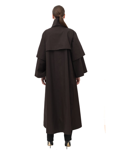 HIGH NECK GABARDINE