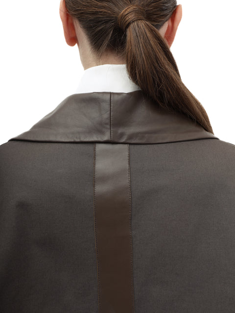 LEATHER-FLAP EARTH COAT