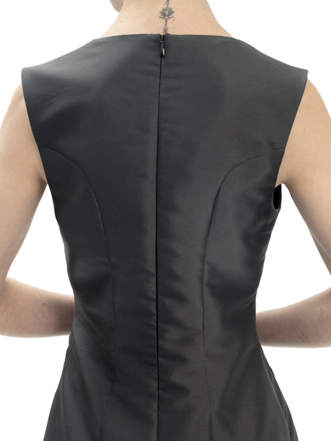 SILK MIKADO DRESS