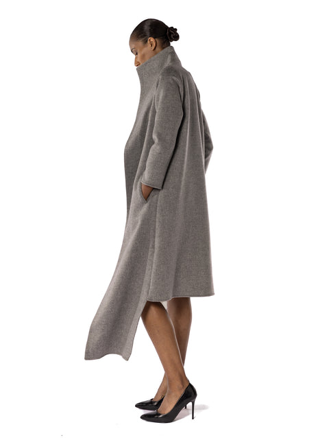 HIGH NECK COAT - Immediate S / Pre-order XS–M