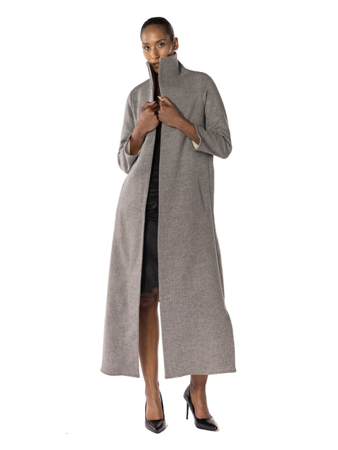 HIGH NECK COAT - Immediate S / Pre-order XS–M