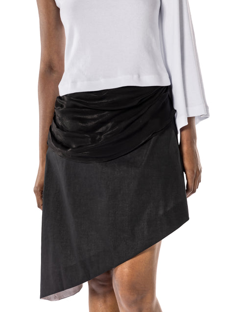 ASYMMETRICAL SLEEVE BLOUSE