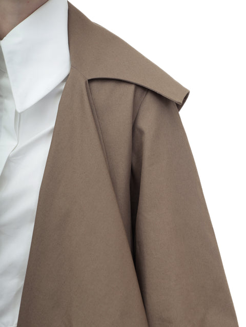 ASYMMETRIC FLAP COAT