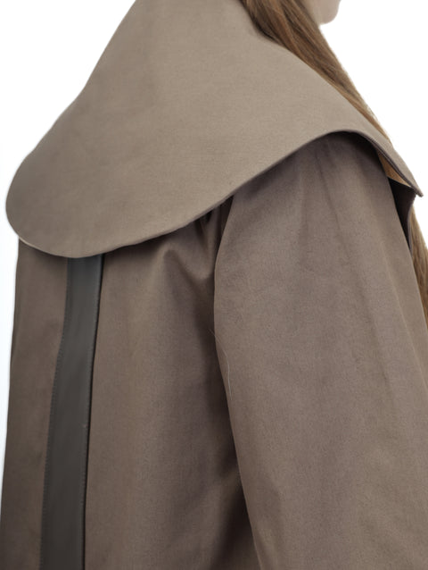 ASYMMETRIC FLAP COAT