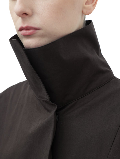 HIGH NECK GABARDINE