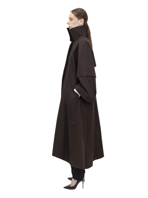 HIGH NECK GABARDINE