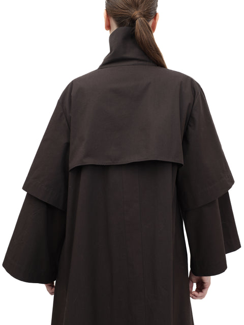 HIGH NECK GABARDINE