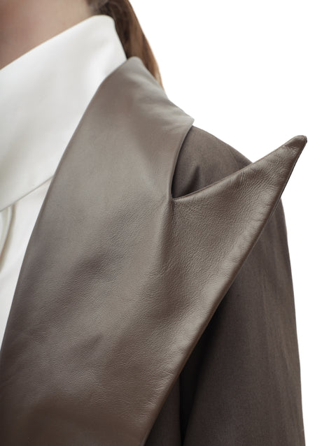 LEATHER-FLAP EARTH COAT