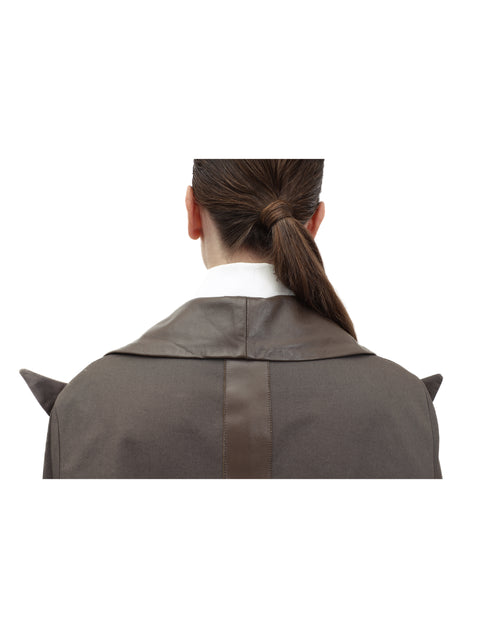 LEATHER-FLAP EARTH COAT