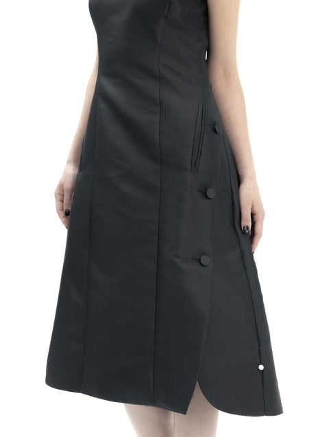 SILK MIKADO DRESS