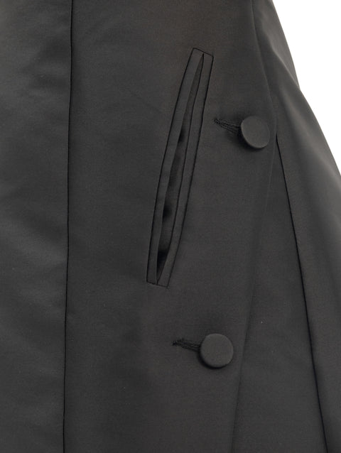 SILK MIKADO DRESS