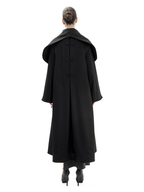 DRAPED BABY CAMEL COAT