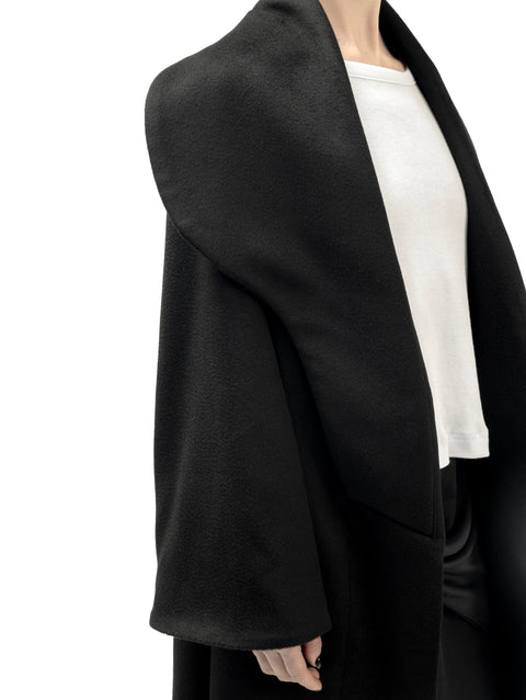 DRAPED BABY CAMEL COAT