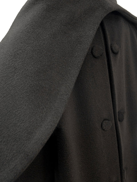 DRAPED BABY CAMEL COAT
