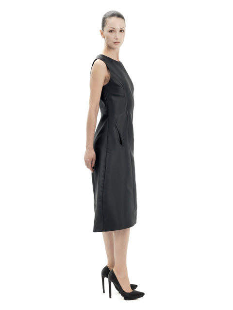 SILK MIKADO DRESS